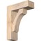 Ekena Millwork Legacy Block Smooth Bracket w/ Offset Brace, Douglas Fir, 5 1/2"W x 16"D x 20"H BKT0604X16X20LEC05SDF - alternate 1